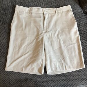 Grand Slam 38 x 10" Beige Performance Golf Mens Zip Pocket‎ Shorts Breathable